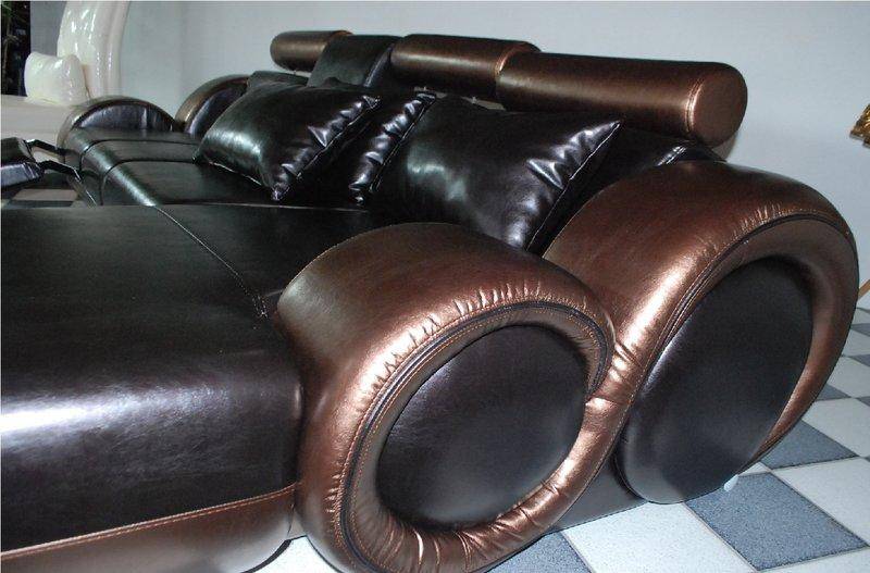 Elegante Designer Eckcouch Berlin II Ledersofa Ecksofa Sofa Couch von JVmoebel