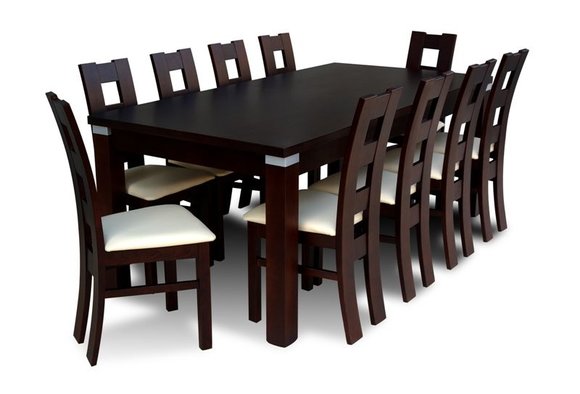 Essgruppe Esstisch Tisch mit 10 x Stühlen Model Z09 von JVmoebel