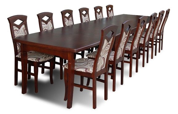 Essgruppe Esstisch Tisch mit 12 x Stühlen Model Z34 von JVmoebel