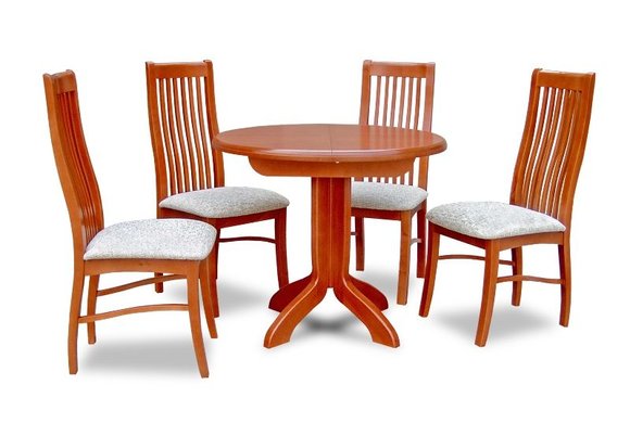 Essgruppe Esstisch Tisch mit 4 x Stühlen Model Z13 von JVmoebel