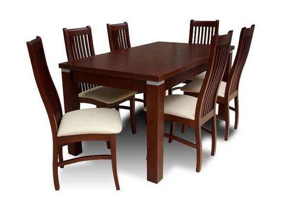 Essgruppe Esstisch Tisch mit 6 x Stühlen Model Z08 von JVmoebel