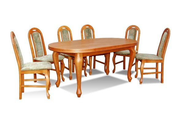Essgruppe Esstisch Tisch mit 6 x Stühlen Model Z15 von JVmoebel