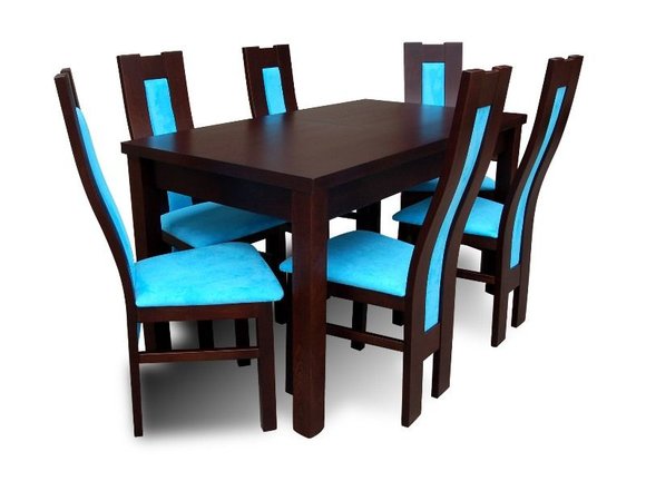 Essgruppe Esstisch Tisch mit 6 x Stühlen Model Z31 von JVmoebel