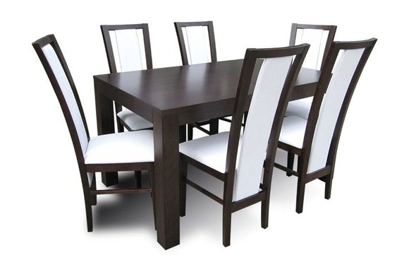Essgruppe Esstisch Tisch mit 6 x Stühlen Model Z35 von JVmoebel