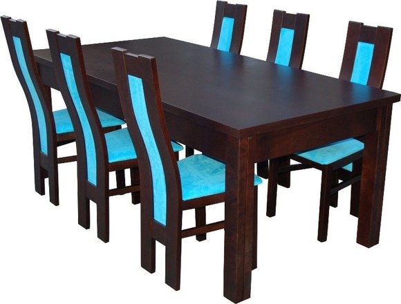 Essgruppe Esstisch Tisch mit 6 x Stühlen Model Z41 von JVmoebel