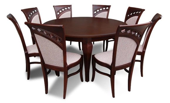 Essgruppe Esstisch Tisch mit 8 x Stühlen Model Z26 von JVmoebel