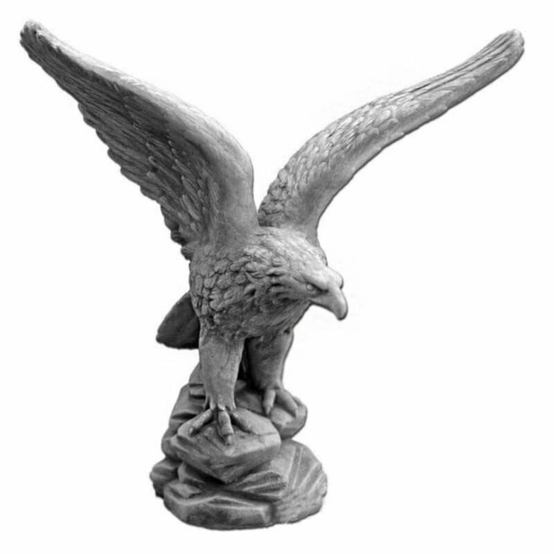 GARTENFIGUR STEINFIGUR FIGUR GARTEN SKULPTUR STEINGUSS ADLER von JVmoebel