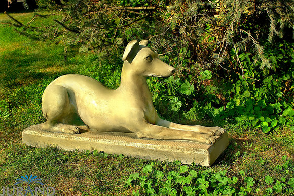 GARTENFIGUR STEINFIGUR FIGUR GARTEN SKULPTUR STEINGUSS HUND von JVmoebel