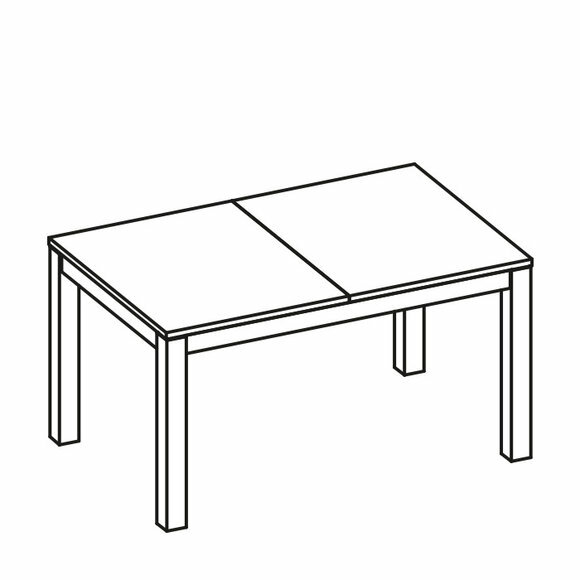 Großer Tisch Esstisch Holztisch Konferenztisch Ausziehbar 200cm Iva I-S1 von JVmoebel