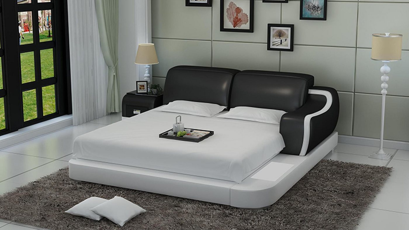 JVmoebel, Wasserbett Hotel Doppel Bett Betten Komplett Lederbett Polsterbett, (Wasserbett LB8803), Made in Europa von JVmoebel