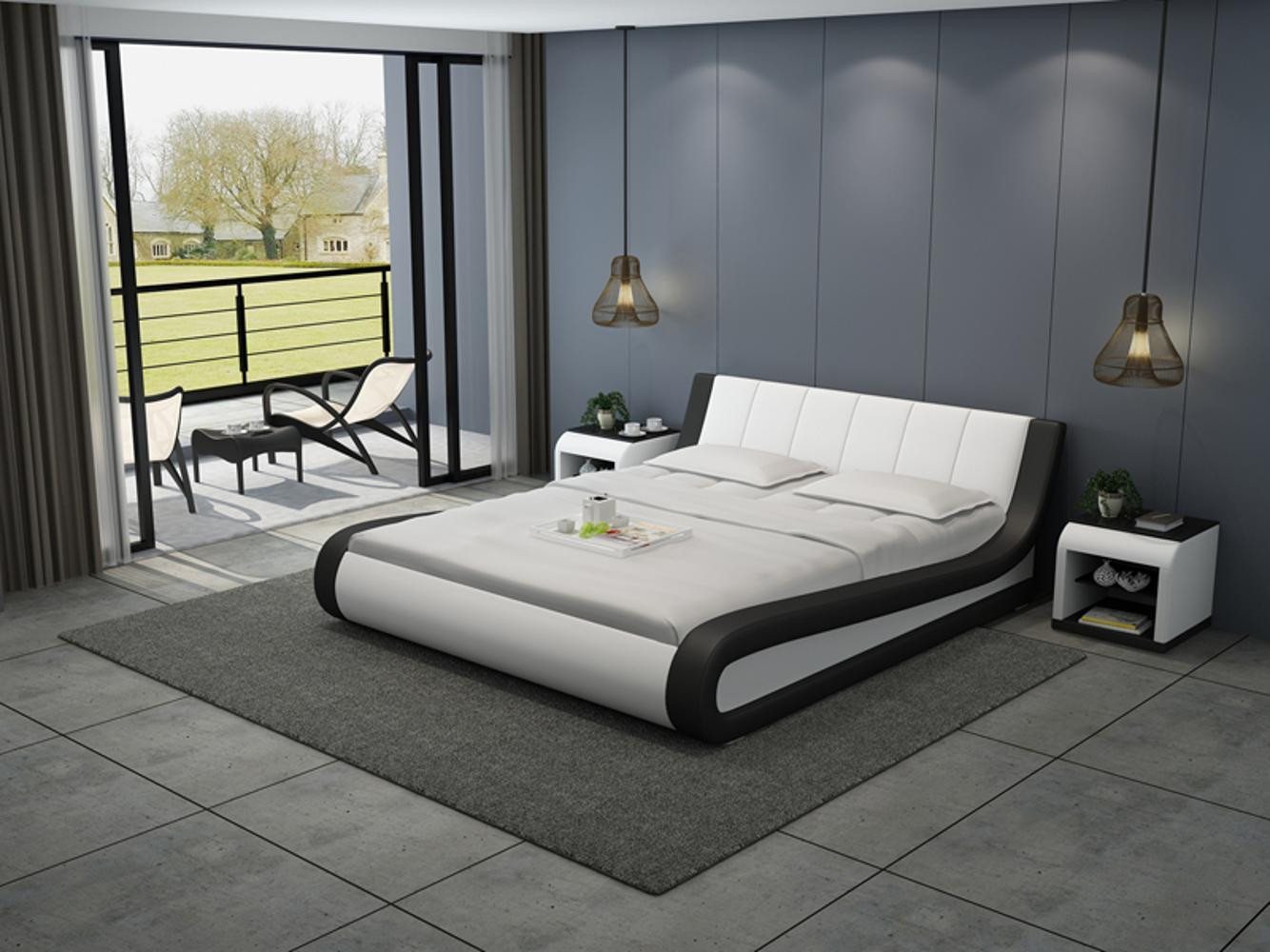 JVmoebel, Wasserbett Hotel Doppelbett Betten Komplett Lederbett Polsterbett, (Wasserbett LB8829), Made in Europa von JVmoebel