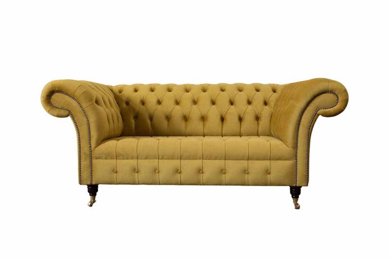 JVmoebel 2-Sitzer Chesterfield Design Sofa für zwei - Polsterung im Stoffbezug, Made in Europa JVmoebel 2-Sitzer Chesterfield Design Sofa für zwei - Polsterung im Stoffbezug, Made in Europa von JVmoebel