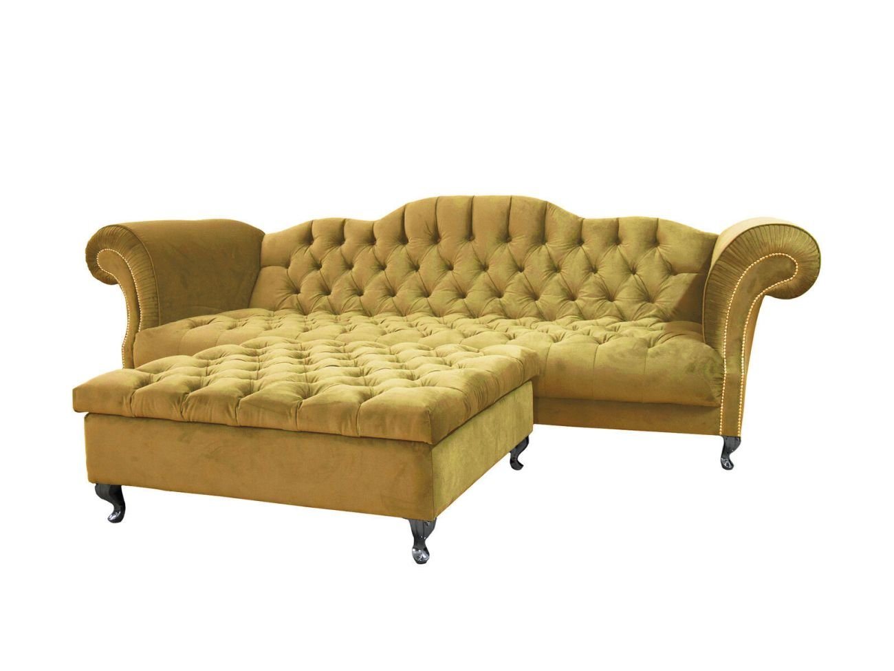 JVmoebel 2-Sitzer Chesterfield Sofa 2 Sitzer Designer Couchen Sofas Ohne Hocker Sofort, 1 Teile von JVmoebel