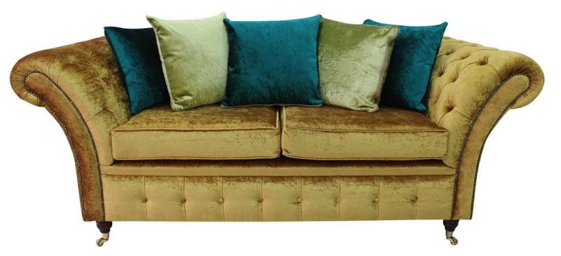 JVmoebel 2-Sitzer Chesterfield Stil Luxus Sofa Pouf Sitzmöbel Textil Neu, Made in Europa JVmoebel 2-Sitzer Chesterfield Stil Luxus Sofa Pouf Sitzmöbel Textil Neu, Made in Europa von JVmoebel