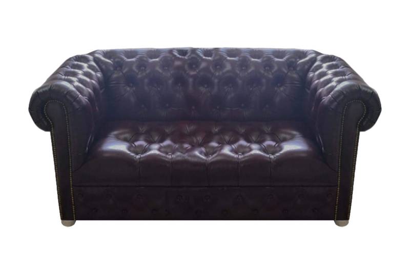 JVmoebel 2-Sitzer Sofa Zweisitzer Couch Chesterfield Wohnzimmer Leder Braun, 1 Teile, Made in Europa von JVmoebel