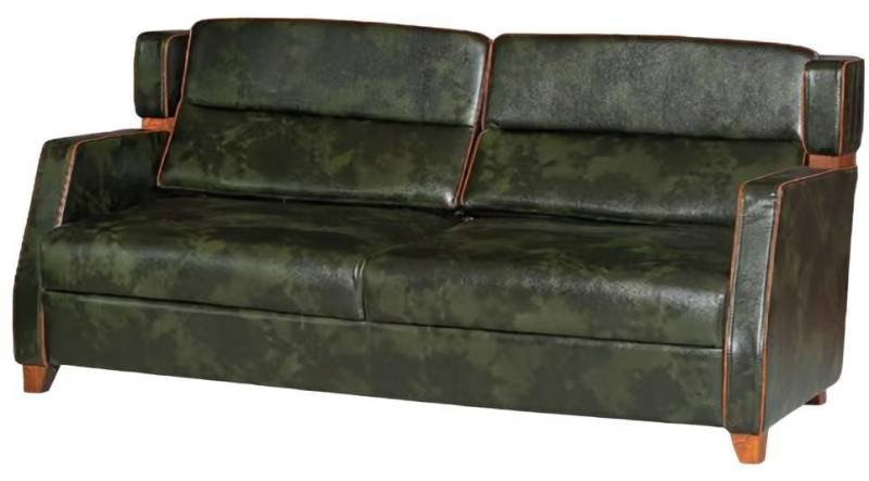 JVmoebel 2-Sitzer Wohnzimmer 2-Sitzer Sofa Leder Luxus Holz Modernes Design Zweisitzer, Made in Europa von JVmoebel