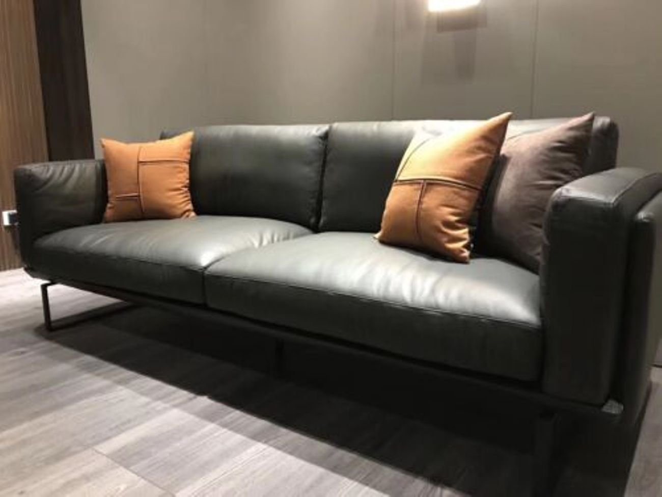 JVmoebel 3-Sitzer, Italienische Designer Möbel Dreisitzer Couch Polster Leder Sofa 3er von JVmoebel