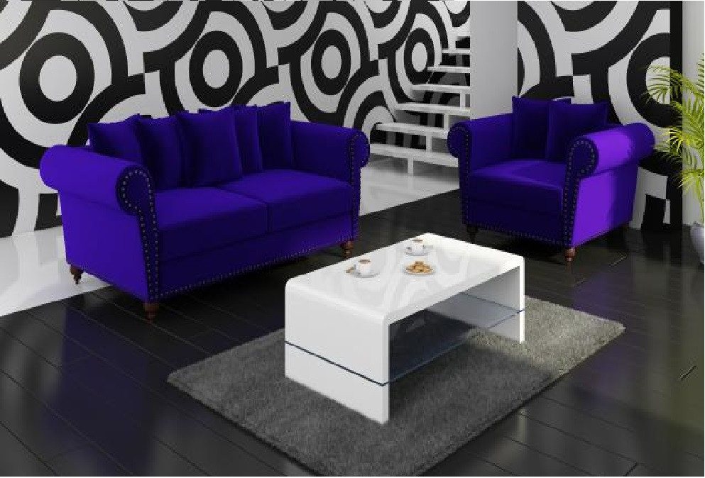 JVmoebel Big-Sofa BIG SOFA XXL CHESTERFIELD TEXTIL SOFA COUCH 250cm POLSTER GARNITUR, 1 Teile, Made in Europa von JVmoebel