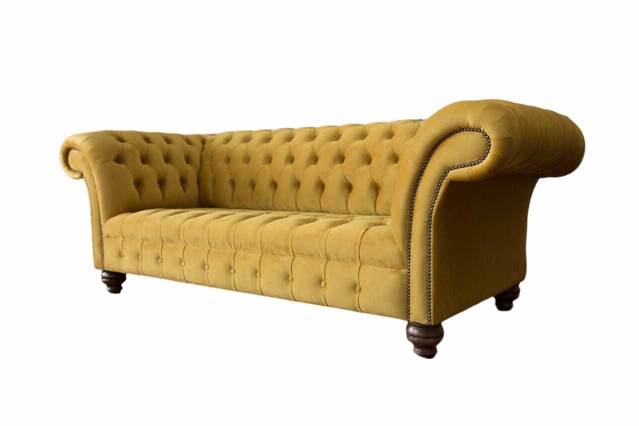 JVmoebel 3-Sitzer Designer 3-Sitzer Chesterfield Sofa mit Textilpolsterung, 1 Teile, Made in Europa JVmoebel 3-Sitzer Designer 3-Sitzer Chesterfield Sofa mit Textilpolsterung, 1 Teile, Made in Europa von JVmoebel