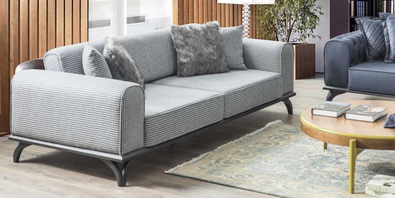 JVmoebel 3-Sitzer Dreisitzer Couch Sofa 227cm Sofa Couchen Polster Möbel Textil Stoff, 1 Teile, Made in Europa von JVmoebel