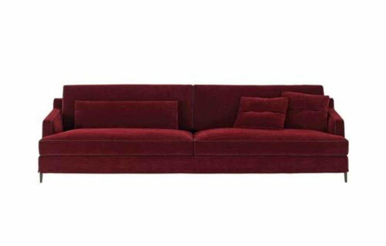 JVmoebel 3-Sitzer Italy Design Möbel Sofa Couch Polster Set Garnitur 3+3 Couchen, Nubuk Leder von JVmoebel