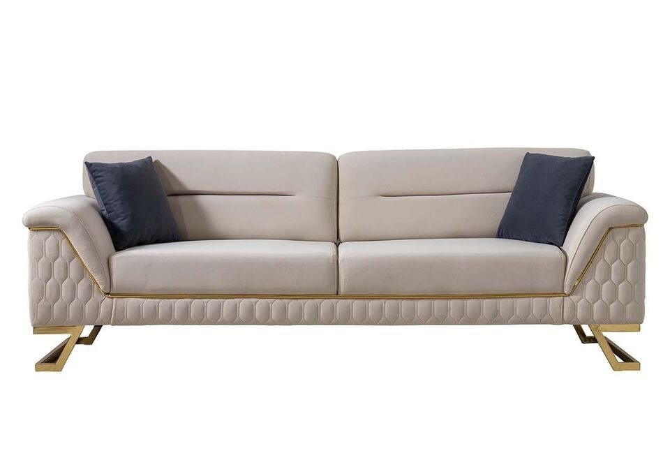 JVmoebel 3-Sitzer Moderner Weißer 3-Sitzer Wohnzimmer Polstersofa Edle Sitzmöbel, 1 Teile, Made in Europa von JVmoebel