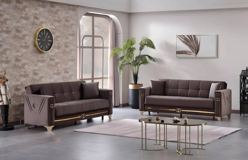 JVmoebel 3-Sitzer Polstermöbel 2x Sofas Set Polster Sitz Komplett Sofa 3 Sitzer, Made in Europa von JVmoebel
