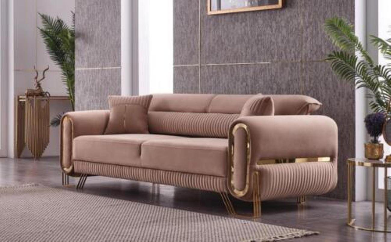 JVmoebel 3-Sitzer Sofa 3 Sitzer Wohnzimmer Polster Textil Dreisitzer Möbel Couch, 1 Teile, Made in Europa von JVmoebel