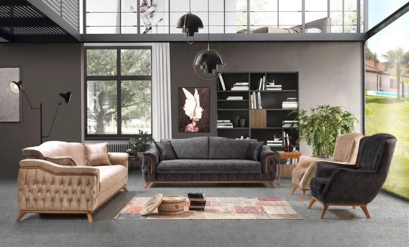 JVmoebel 3-Sitzer Verstellbares Schlafsofa für 3 Personen mit Rückenlehne, Made in Europa JVmoebel 3-Sitzer Verstellbares Schlafsofa für 3 Personen mit Rückenlehne, Made in Europa von JVmoebel