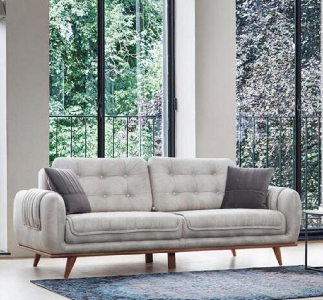 JVmoebel 3-Sitzer Weiß Couch Wohnzimmer Couchen Polster Möbel Dreisitzer Sofas, 1 Teile, Made in Europa von JVmoebel