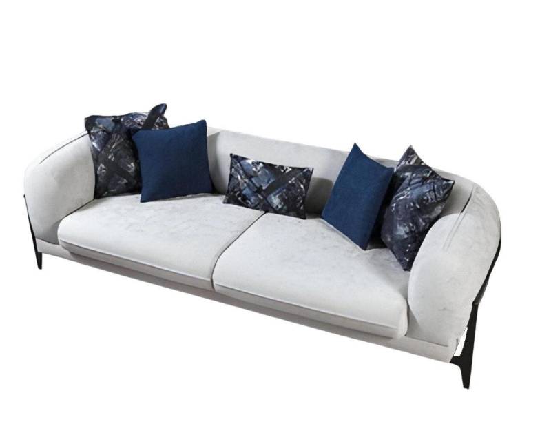 JVmoebel 3-Sitzer Weißes Sofa Designer Wohnzimmer Sitzmöbel Polster Möbel, 1 Teile, Made in Europa von JVmoebel