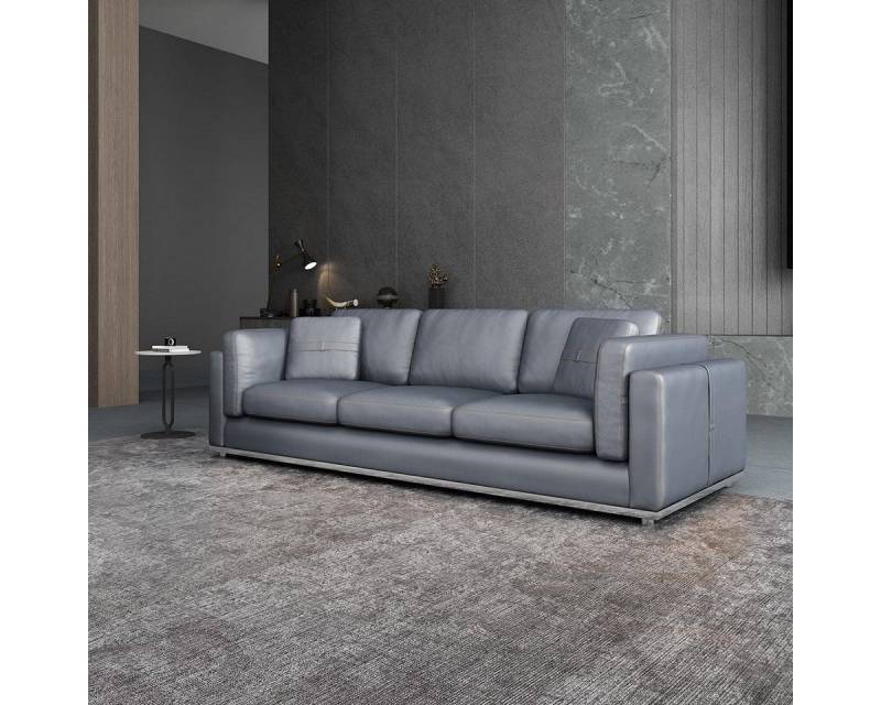 JVmoebel 4-Sitzer Sofa 4 Sitzer Sofas Polstersofas Ledersofas Couch Sofa Braun, Made in Europa von JVmoebel