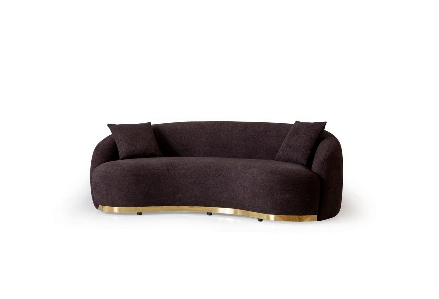 JVmoebel 4-Sitzer Designer Sofa 4 - Sitzer Braun farbe Neuheit in Wohnzimmer Modern, 1 Teile, Made in Europa von JVmoebel