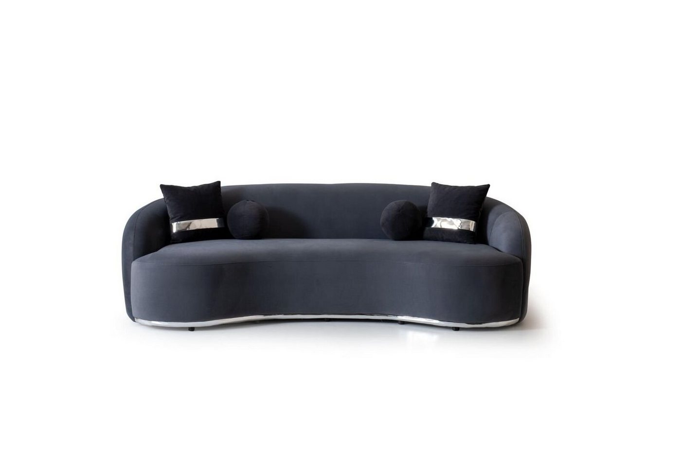 JVmoebel 4-Sitzer Designer Sofa 4 - Sitzer Schwarze Sofas Couchen Big xxl Sitzmöbel, 1 Teile, Made in Europa von JVmoebel