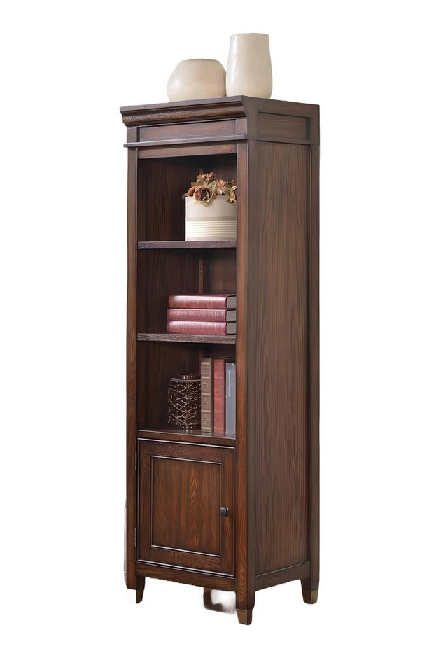 JVmoebel Aktenregal Regal Bücherregal Wandregal Schrank Büro Standregal Regale Glas Braun, Made in Europa von JVmoebel