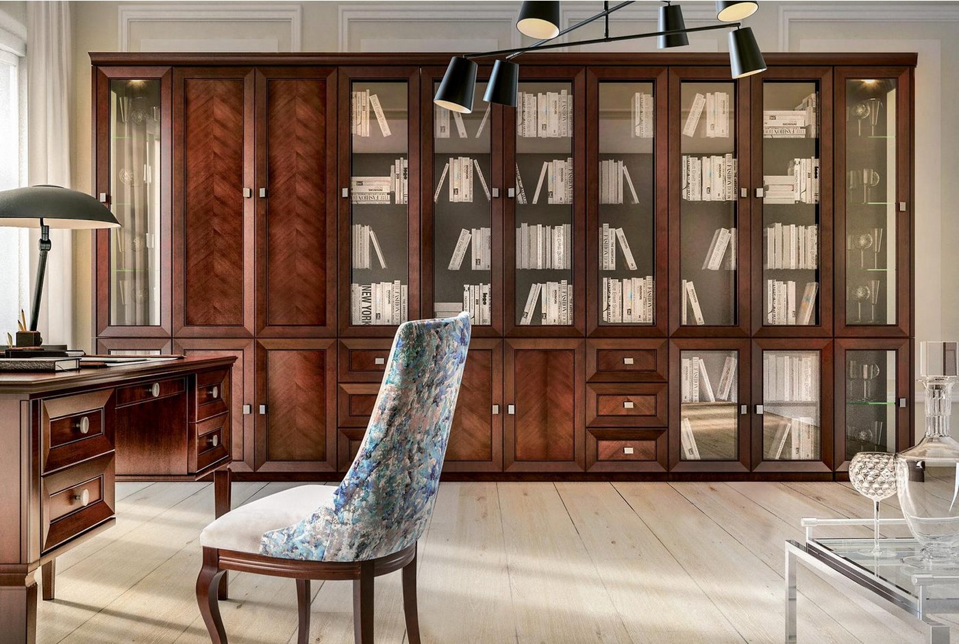 JVmoebel Aktenregal Büro Vitrine Holz Regal Schrank für Akten und Dokumente, Made in Europa von JVmoebel