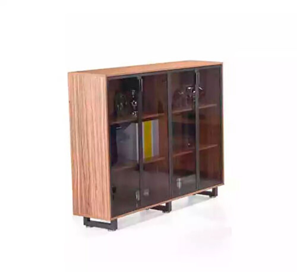 JVmoebel Aktenschrank Brauner Designer Aktenschrank für Unterlagen Büroregal Schrank Regal (1-St., Aktenschrank) von JVmoebel