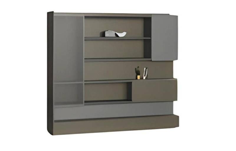 JVmoebel Aktenschrank Büroschrank Regalwand Modern Schwarz Grau mit LED und Stauraum Made in Europe JVmoebel Aktenschrank Büroschrank Regalwand Modern Schwarz Grau mit LED und Stauraum Made in Europe von JVmoebel