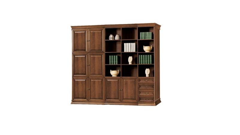 JVmoebel Aktenschrank Eleganter Brauner Büroschrank aus Holz für den Arbeitsplatz (Büroschrank) Made in Europa von JVmoebel