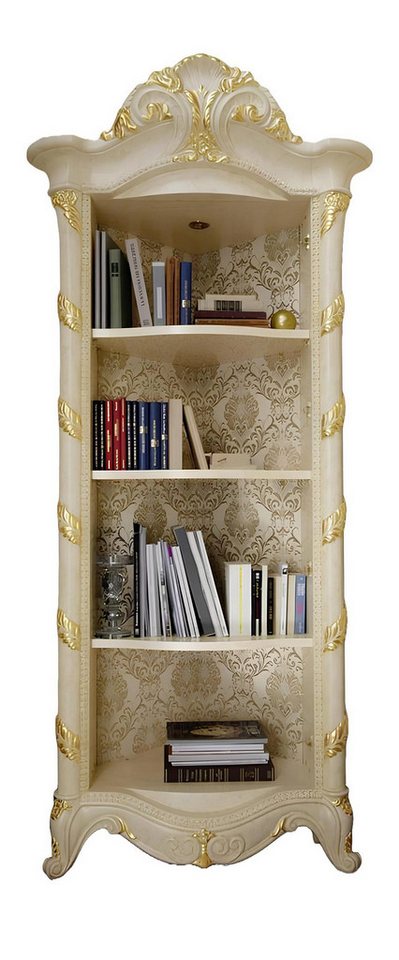 JVmoebel Aktenschrank Schränke Barock Stil Vitrine Bar Schrank Massiv Regal Bücherregal Holz Made in Europa von JVmoebel