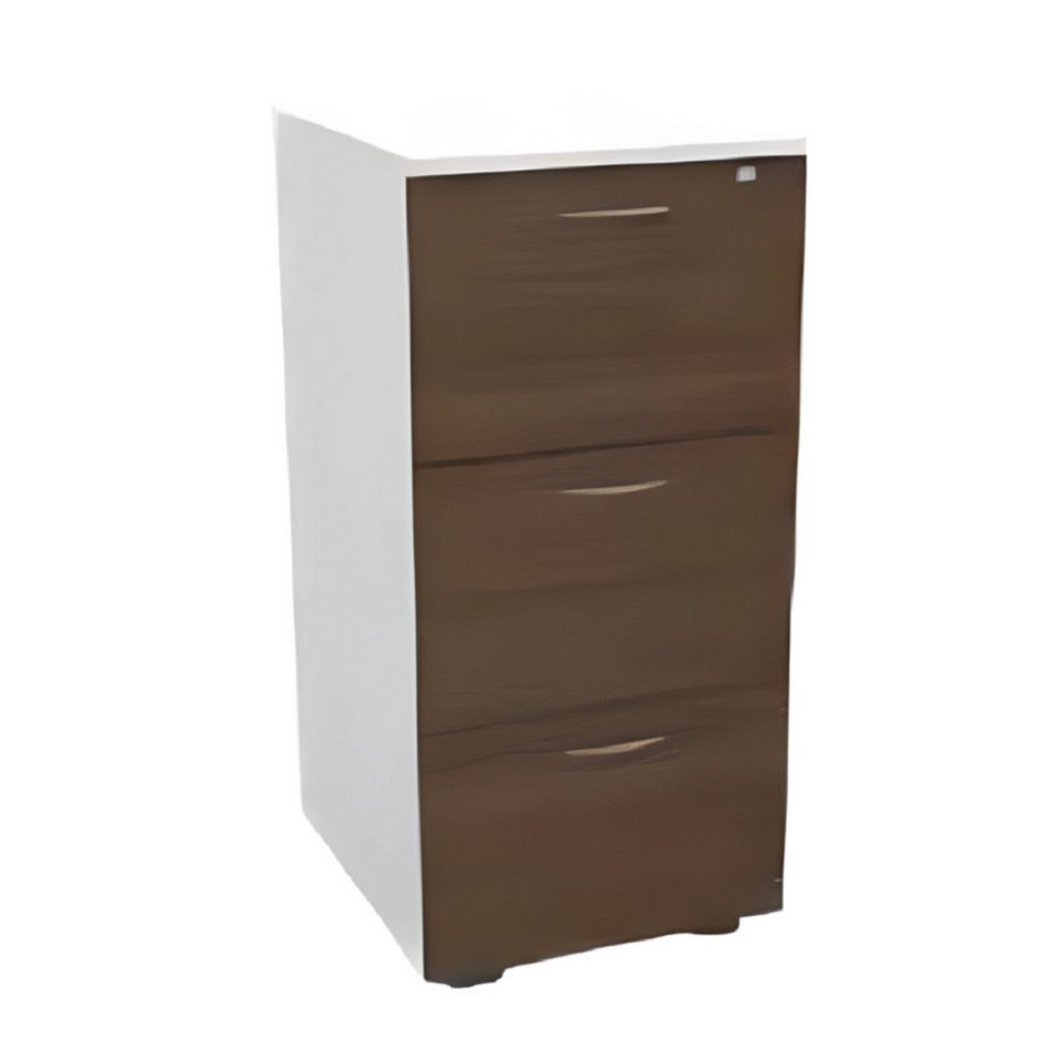 JVmoebel Aktenschrank Weißer brauner Aktenschrank Luxusmöbel Holz Schrank Schubladen (1-St., Aktenschrank) Made in Europa von JVmoebel