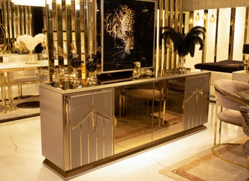 JVmoebel Kommode Sideboard Anrichte Hochglanz XXL Kommode Wohnzimmer Holz Möbel, Made in Europa JVmoebel Kommode Sideboard Anrichte Hochglanz XXL Kommode Wohnzimmer Holz Möbel, Made in Europa von JVmoebel
