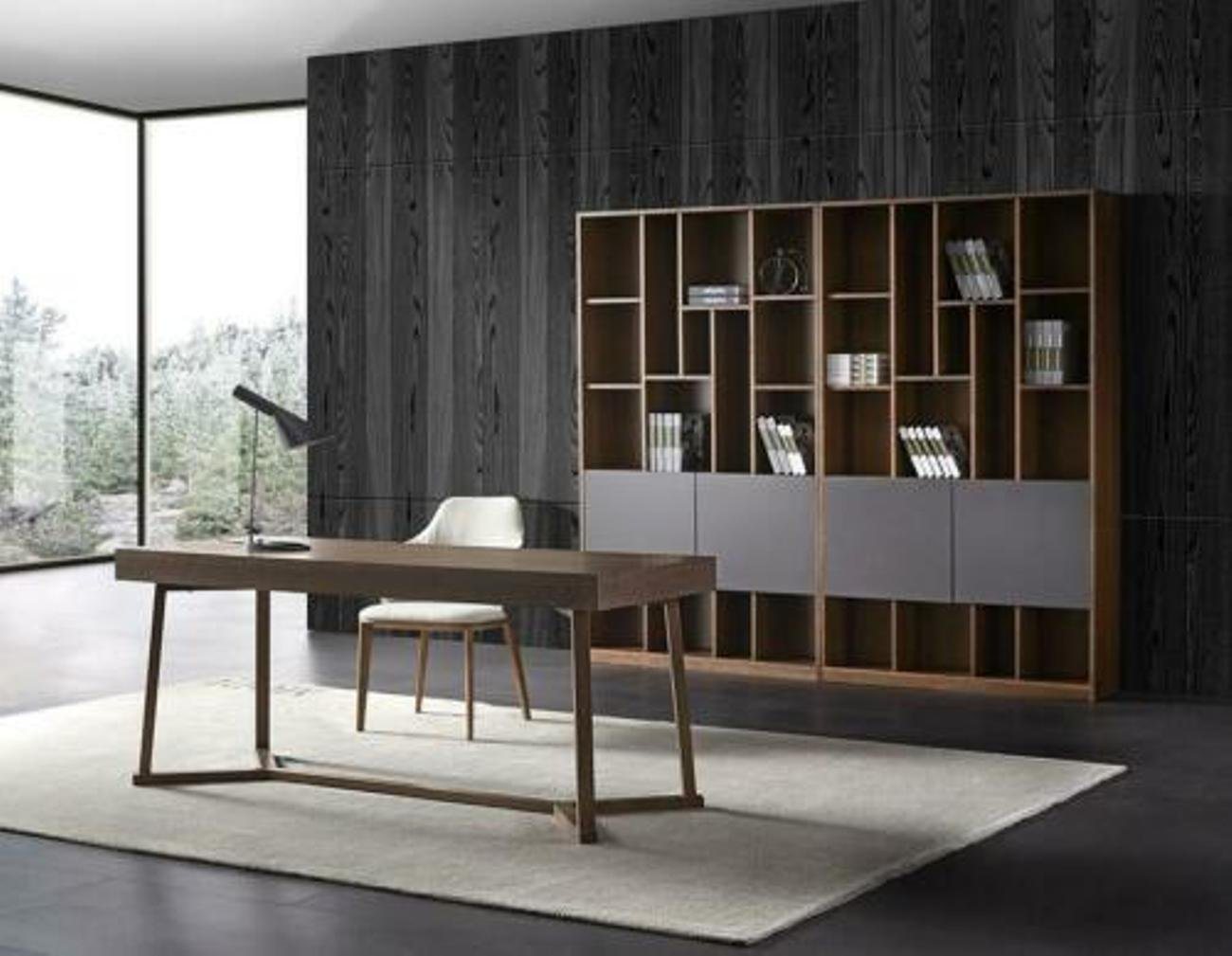 JVmoebel Arbeitstisch, Design Büro Kanzlei Tisch Regal Akten Schrank Tische Sessel von JVmoebel