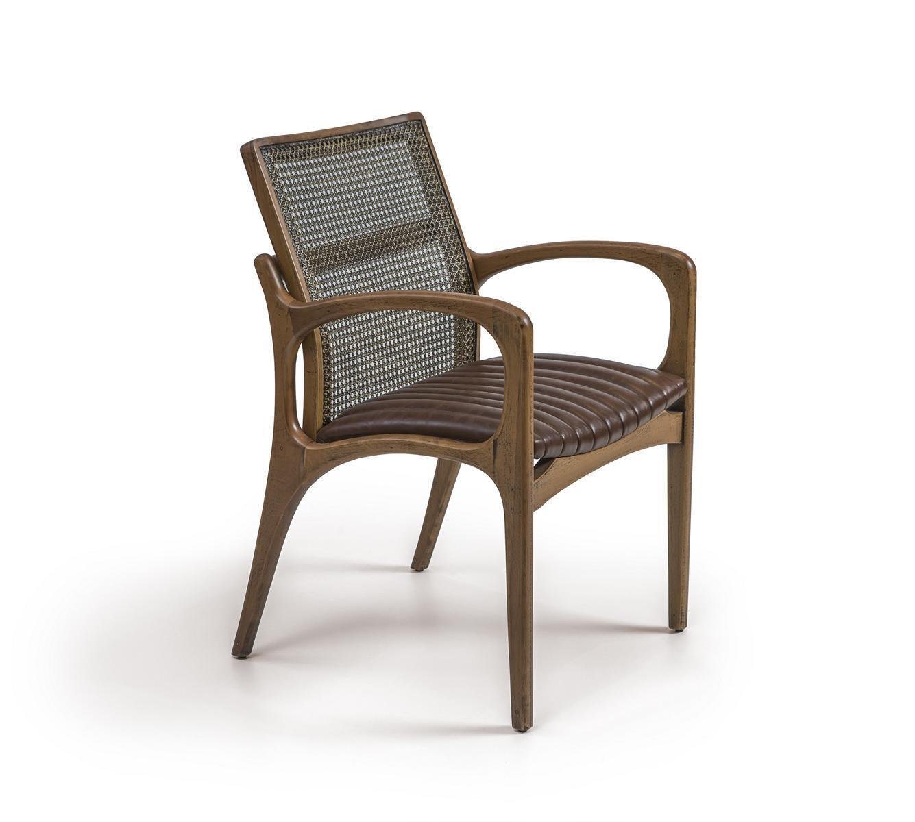 JVmoebel Armlehnstuhl Armlehnstuhl Esszimmer Modernen Stuhl Holz Möbel Design Einrichtung (1 St), Made in Europa von JVmoebel