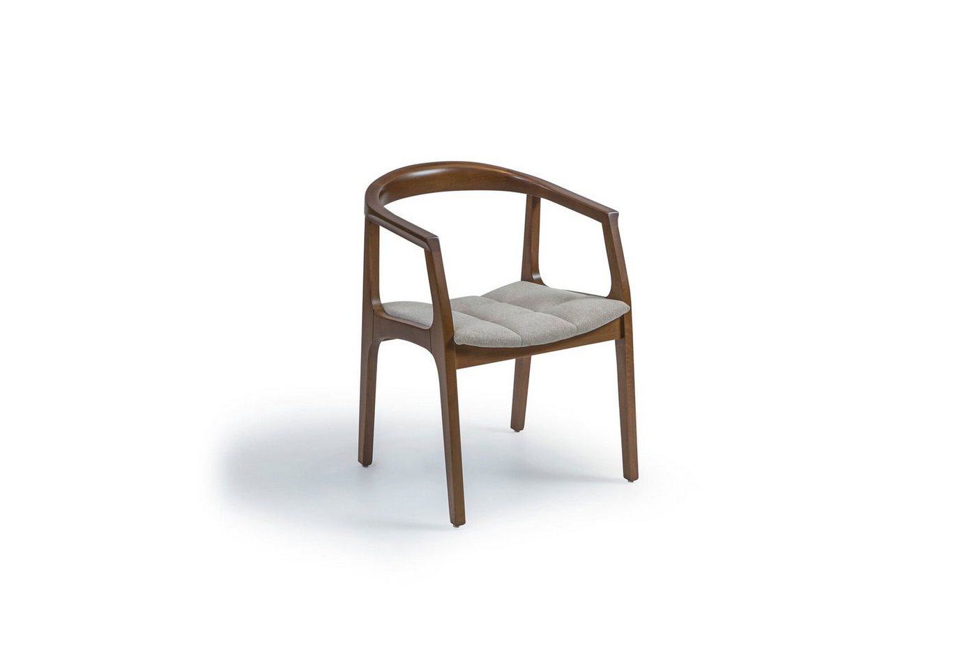 JVmoebel Armlehnstuhl Braun Stuhl mit Armlehnen Modern Esszimmer Holz Stuhl Einrichtung (1 St), Made in Europa von JVmoebel