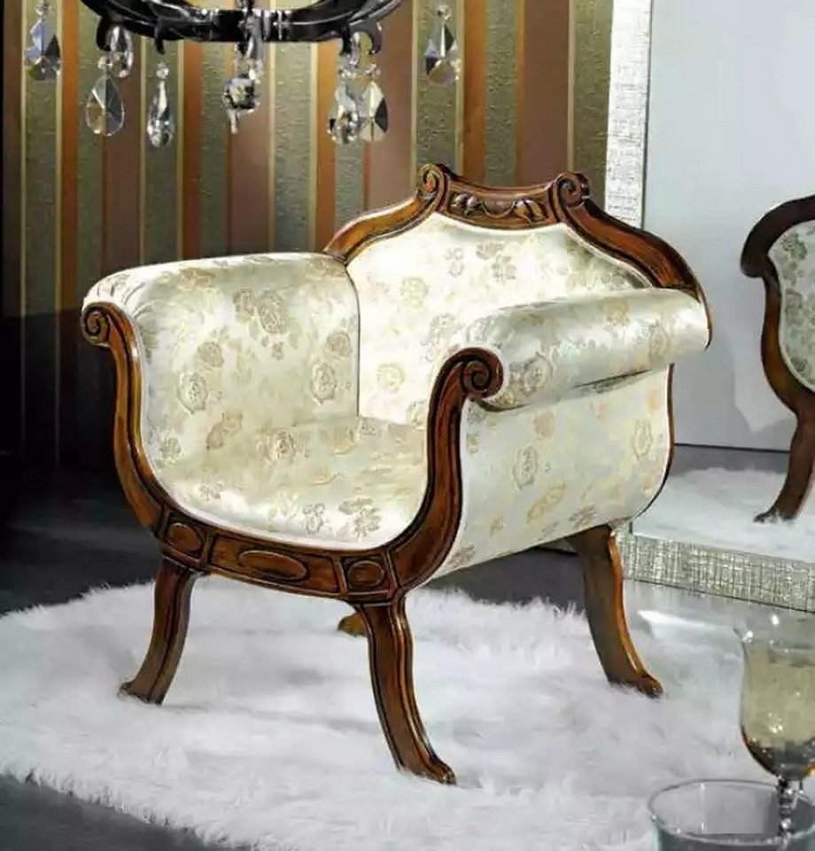 JVmoebel Armlehnstuhl Designer Sessel im klassischen Luxus-Stil – Eleganter Einzelsitz (1 St), Made in Italuy von JVmoebel