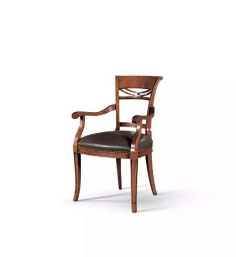 JVmoebel Armlehnstuhl Eleganter Holzstuhl für das Esszimmer – Luxuriöse Möbel Neuheit (1 St), Made in Europa von JVmoebel