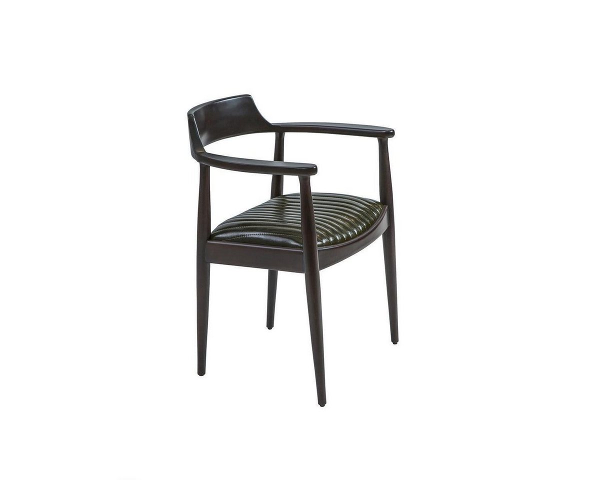 JVmoebel Armlehnstuhl Esszimmer Design Stuhl mit Armlehnen Möbel Sitz Schwarz Holzstuhl (1 St), Made in Europa von JVmoebel