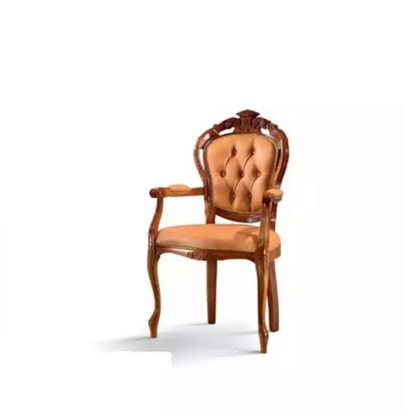 JVmoebel Armlehnstuhl Luxuriöser Holzstuhl für Esszimmer – Italienisches Möbeldesign (1 St), Made in Europa von JVmoebel