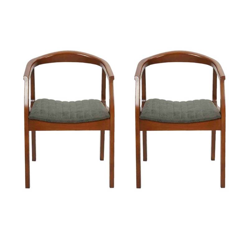 JVmoebel Armlehnstuhl Polsterstuhl Braun Vintage fürs Wohnzimmer und Esszimmer 2er Set, Made in Europa JVmoebel Armlehnstuhl Polsterstuhl Braun Vintage fürs Wohnzimmer und Esszimmer 2er Set, Made in Europa von JVmoebel